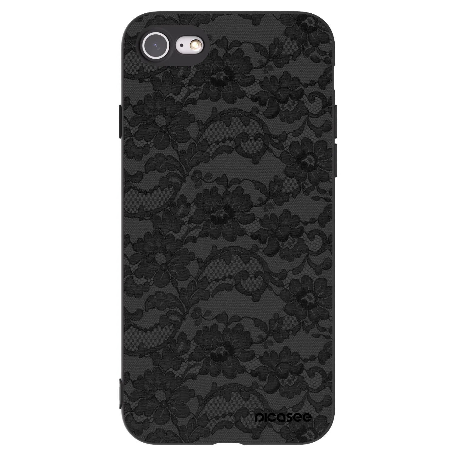 Picasee Apple iPhone 7 Hülle - Schwarzes Silikon - Dark Elegance
