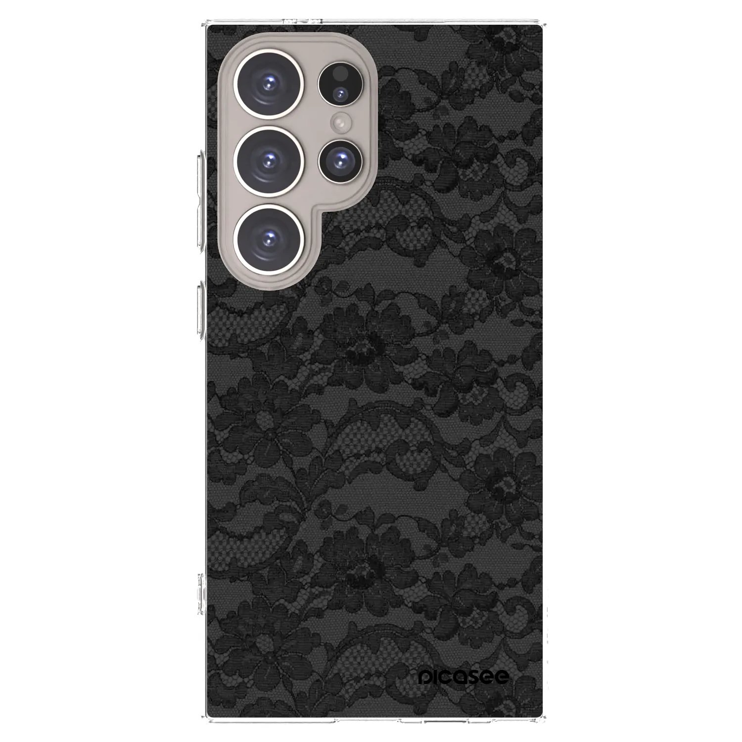 Picasee Samsung Galaxy S24 Ultra S928B 5G Hülle - Transparentes Silikon - Dark Elegance