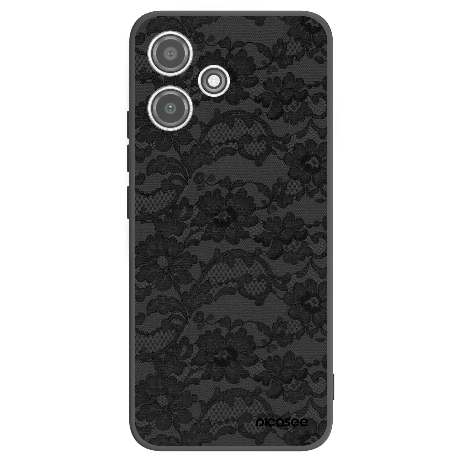 Picasee Xiaomi Redmi 12 5G Hülle - Schwarzes Silikon - Dark Elegance