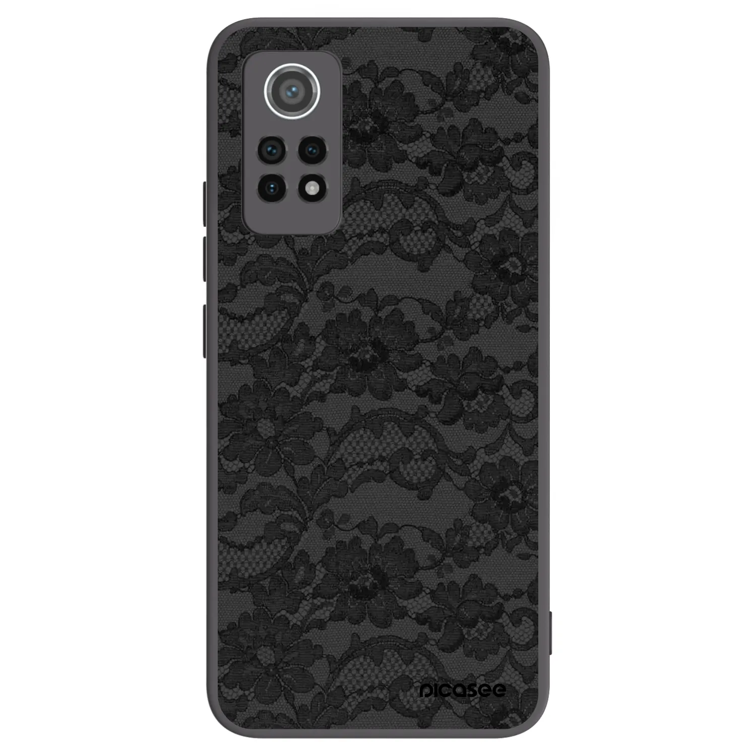 Picasee Xiaomi Redmi Note 12 Pro 4G Hülle - Schwarzes Silikon - Dark Elegance