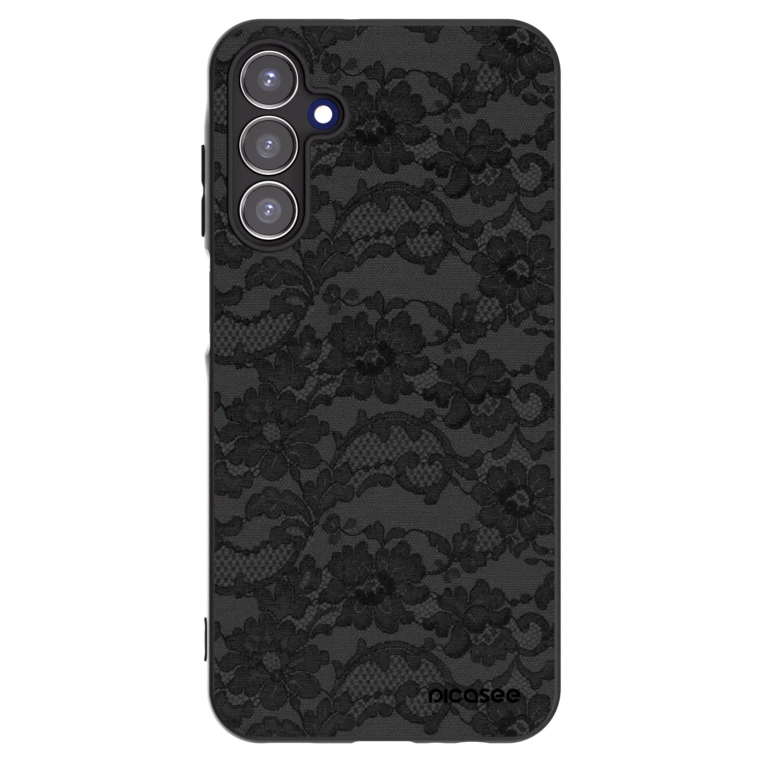 Picasee Samsung Galaxy A15 A155F 4G Hülle - Schwarzes Silikon - Dark Elegance