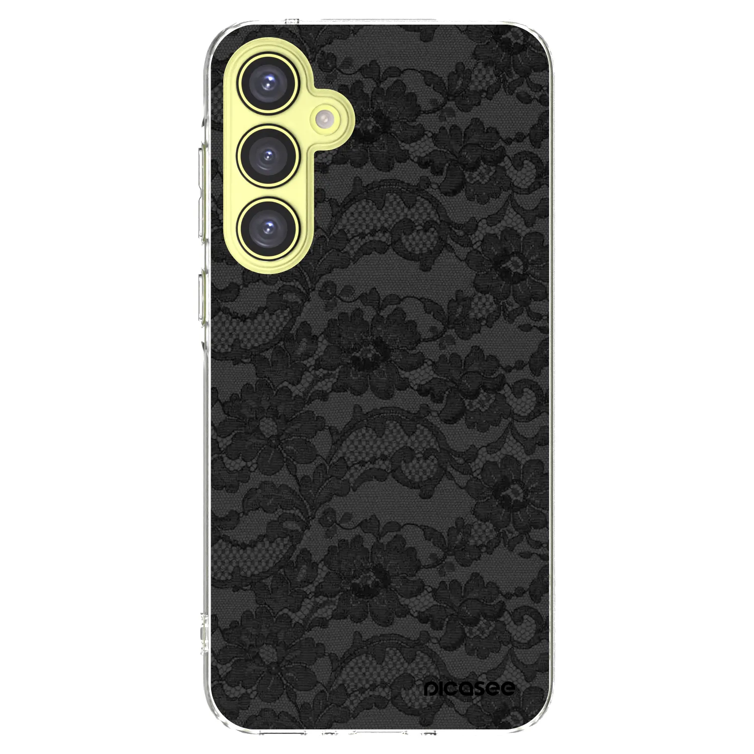 Picasee Samsung Galaxy A35 5G A356B Hülle - Transparentes Silikon - Dark Elegance
