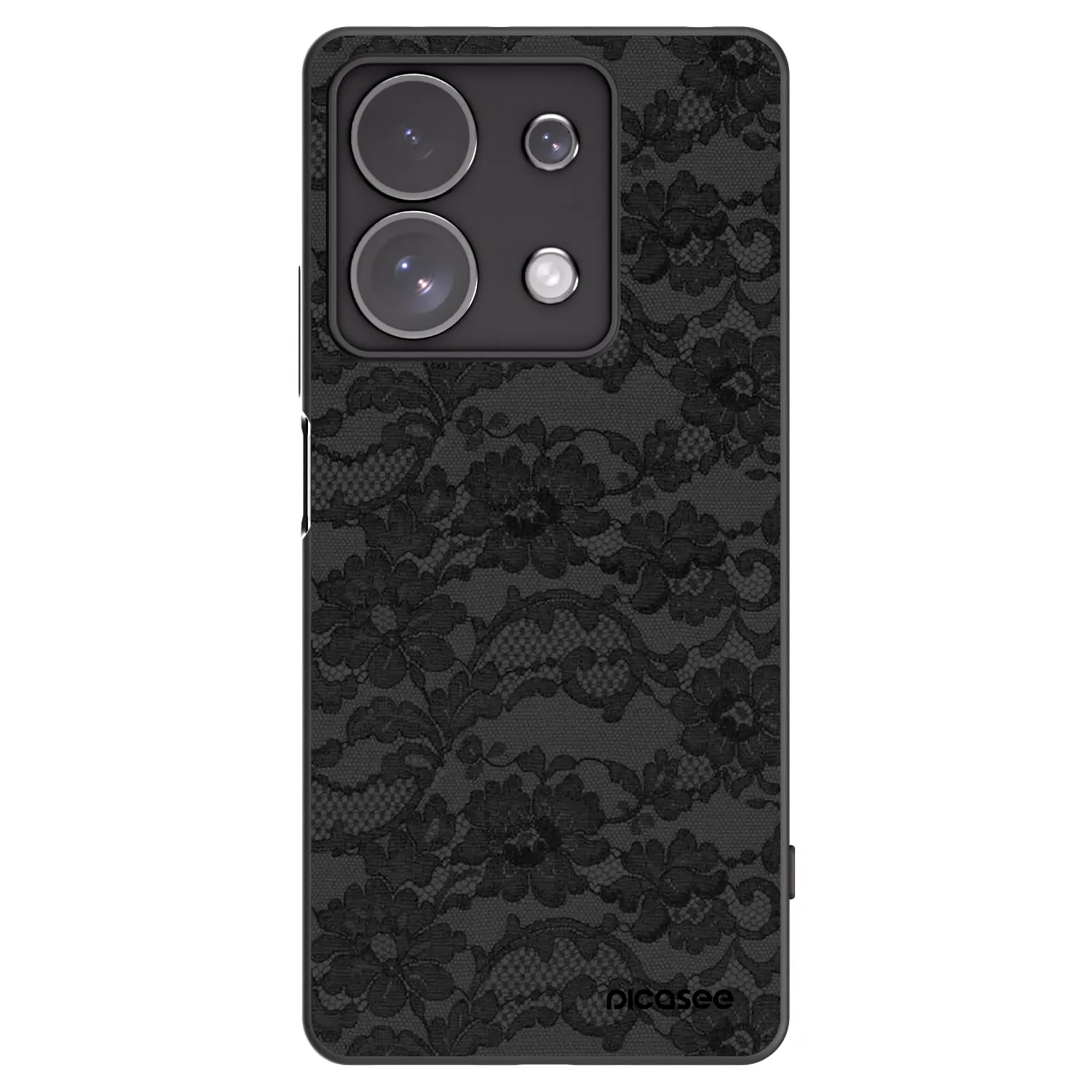 Picasee Xiaomi Redmi Note 13 Pro 4G Hülle - Schwarzes Silikon - Dark Elegance