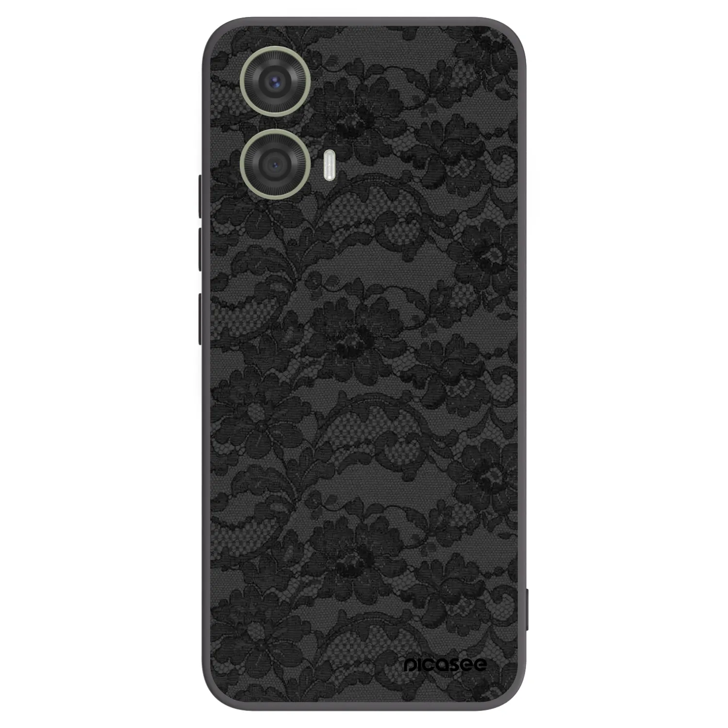 Picasee Motorola Moto G24 Hülle - Schwarzes Silikon - Dark Elegance