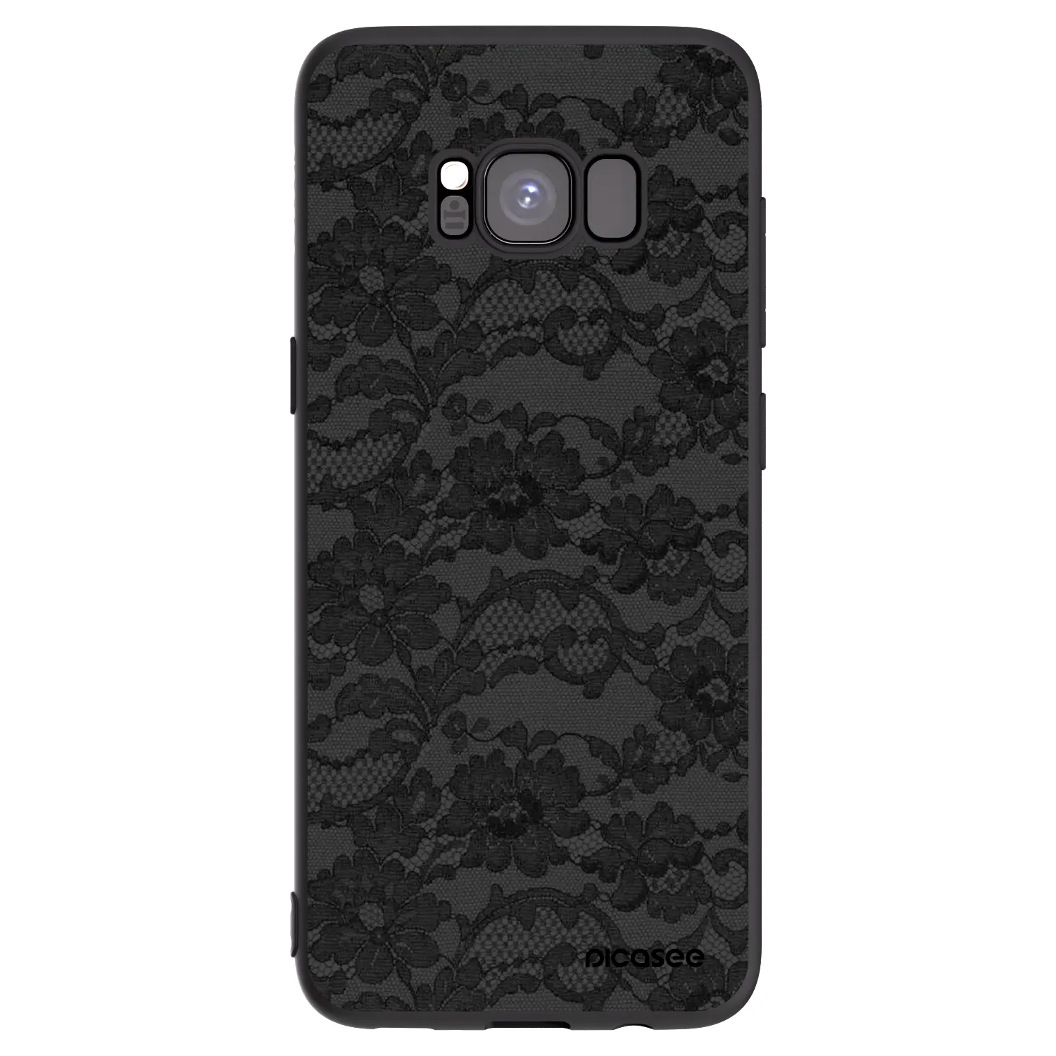 Picasee Samsung Galaxy S8 G950F Hülle - Schwarzes Silikon - Dark Elegance
