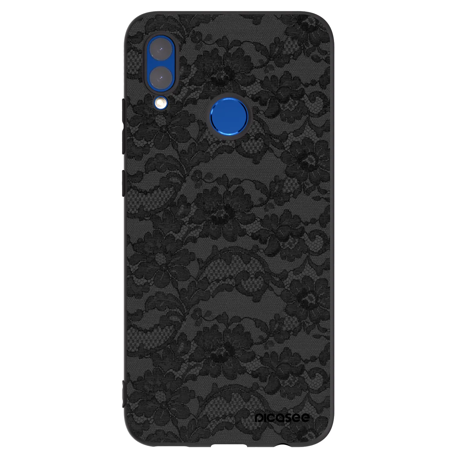 Picasee Honor 10 Lite Hülle - Schwarzes Silikon - Dark Elegance