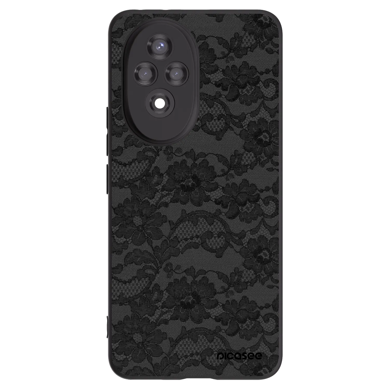 Picasee Honor 200 5G Hülle - Schwarzes Silikon - Dark Elegance