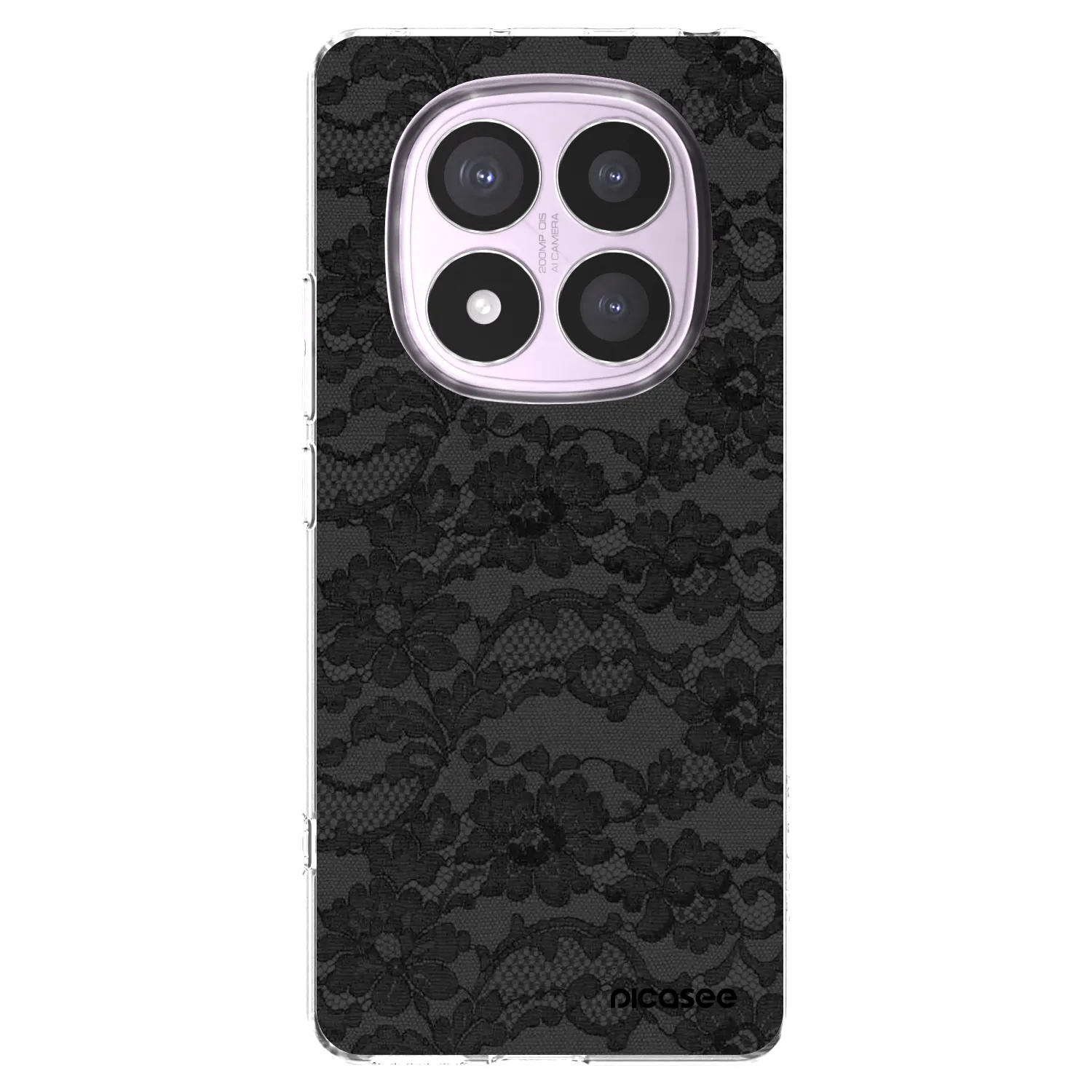 Picasee Xiaomi Redmi Note 14 Pro 5G Hülle - Transparentes Silikon - Dark Elegance