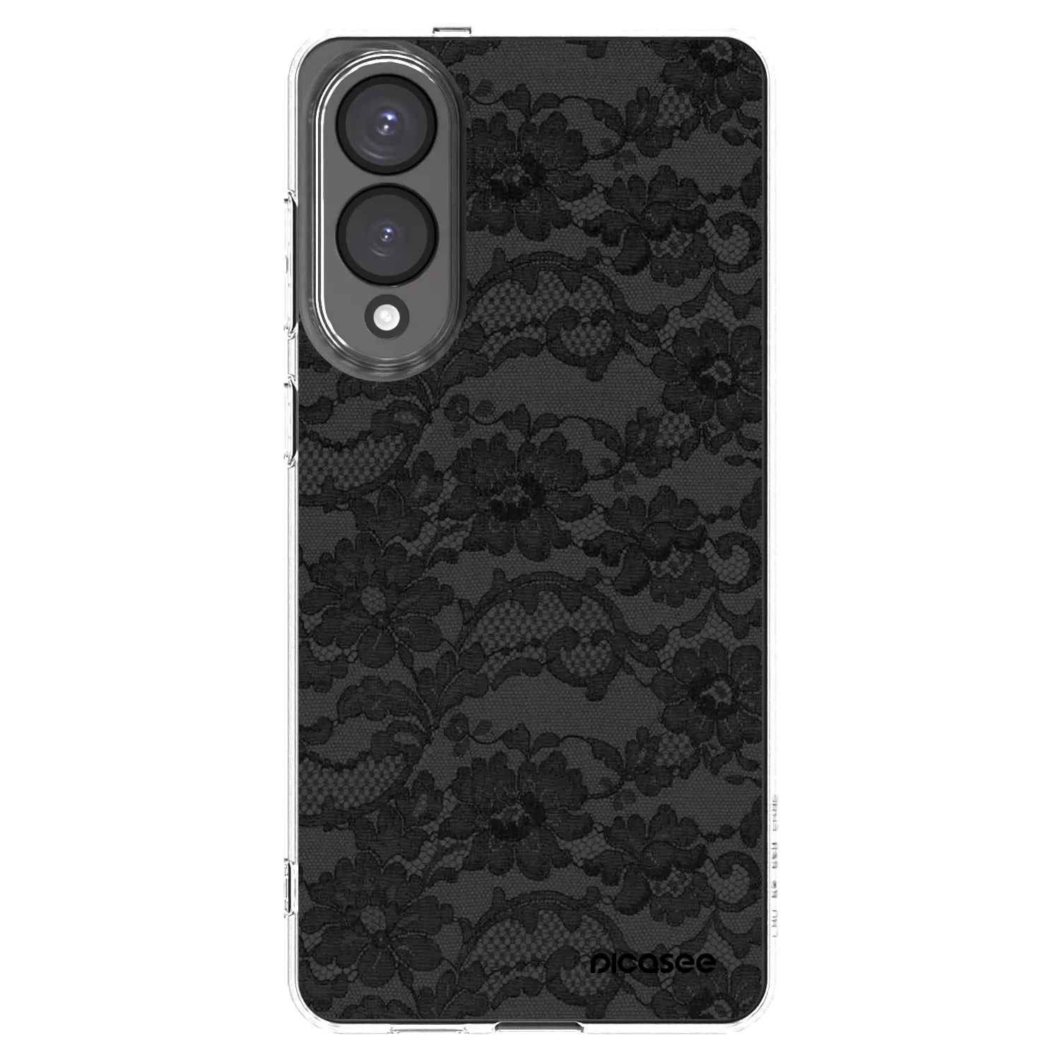 Picasee Samsung Galaxy S25 Edge 5G Hülle - Transparentes Silikon - Dark Elegance