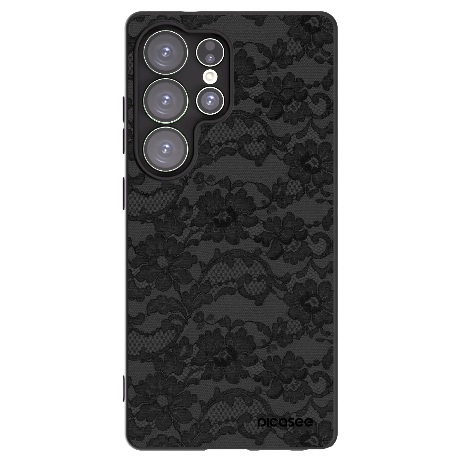 Picasee Samsung Galaxy S25 Ultra 5G Hülle - Schwarzes Silikon - Dark Elegance