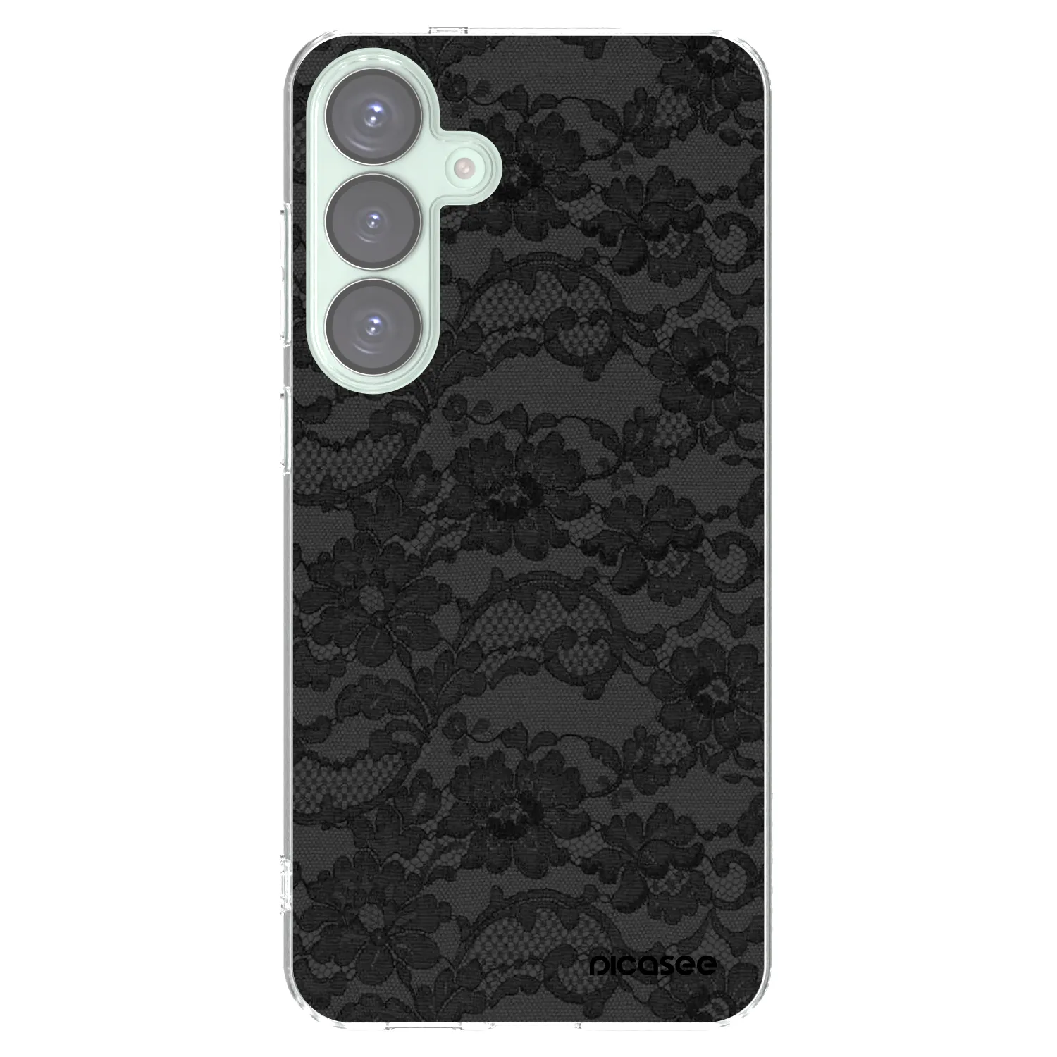 Picasee Samsung Galaxy S25+ 5G Hülle - Transparentes Silikon - Dark Elegance
