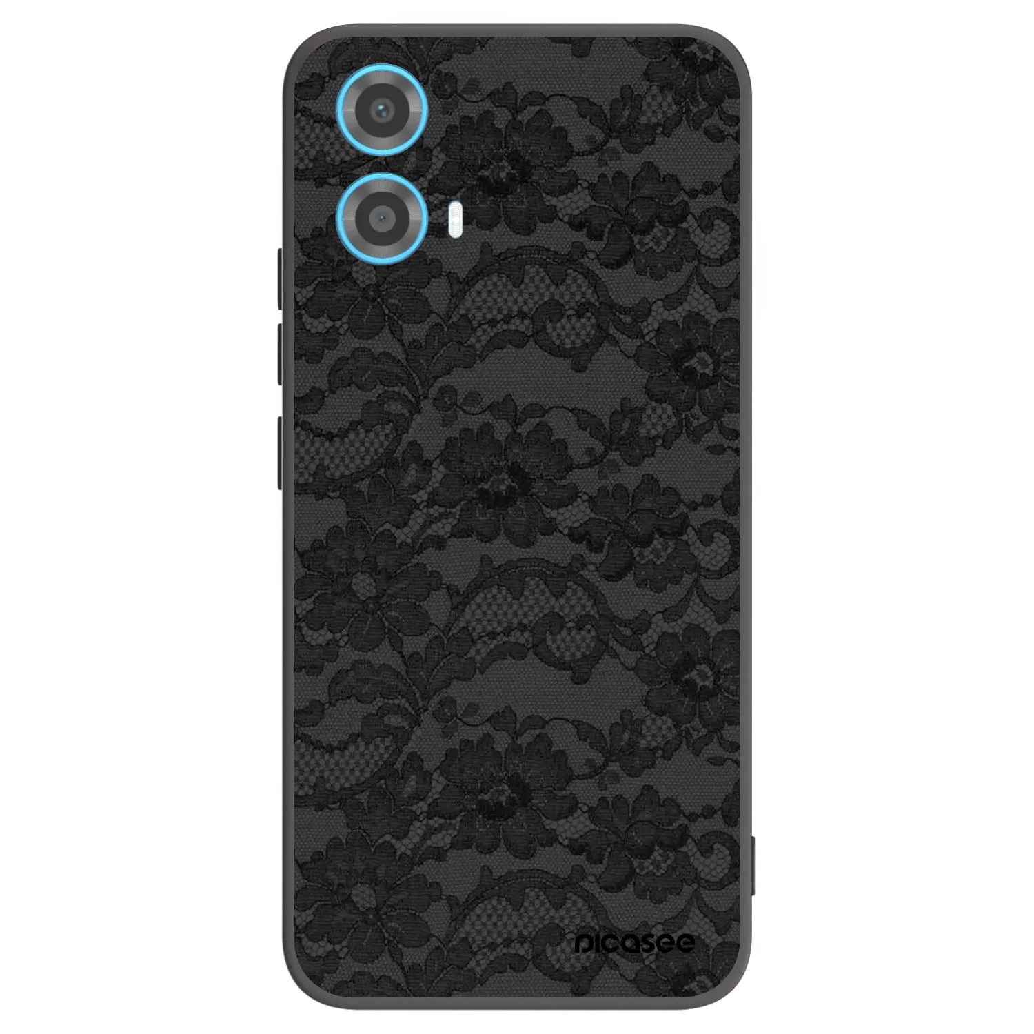 Picasee Motorola Moto G34 5G Hülle - Schwarzes Silikon - Dark Elegance
