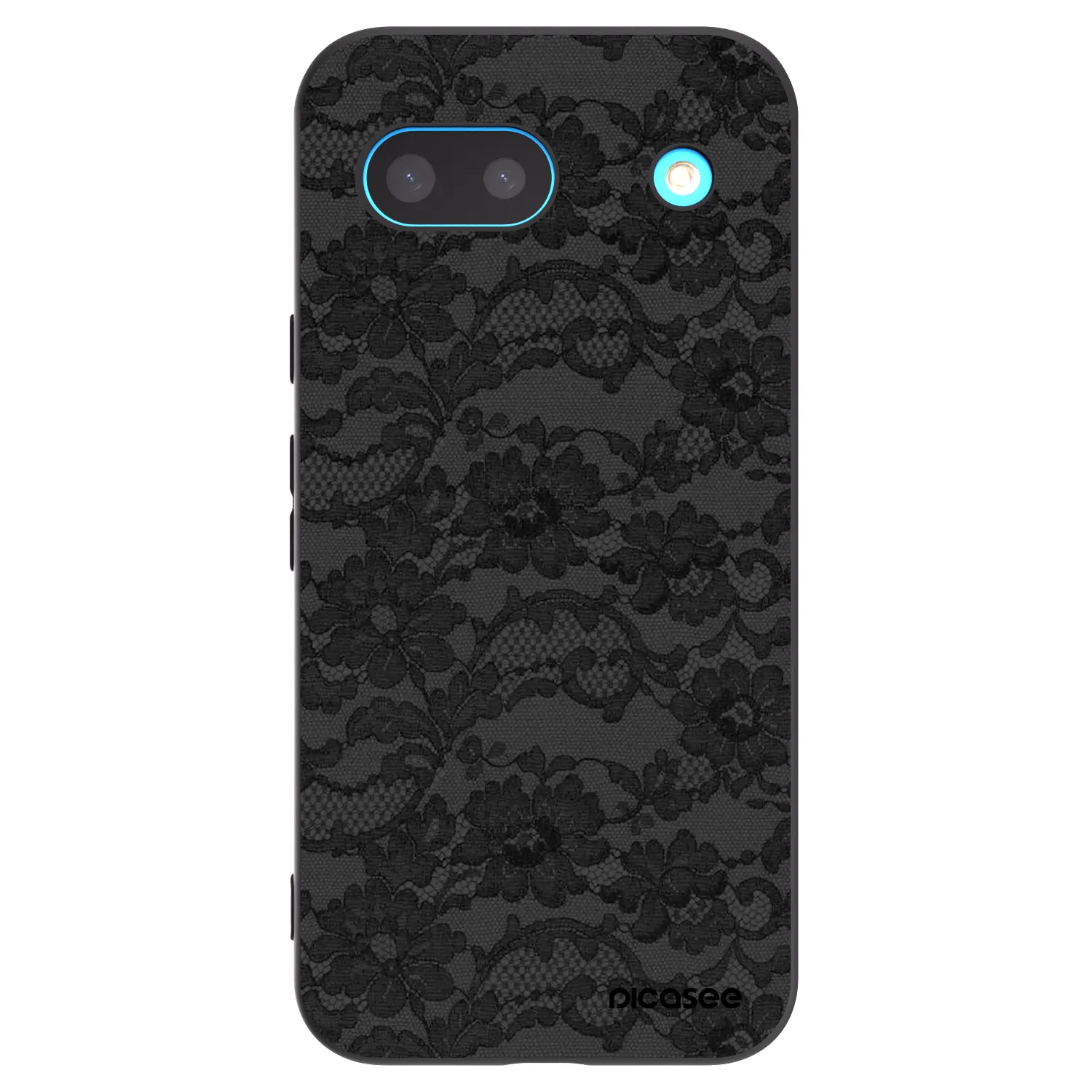 Picasee Google Pixel 8 Hülle - Schwarzes Silikon - Dark Elegance