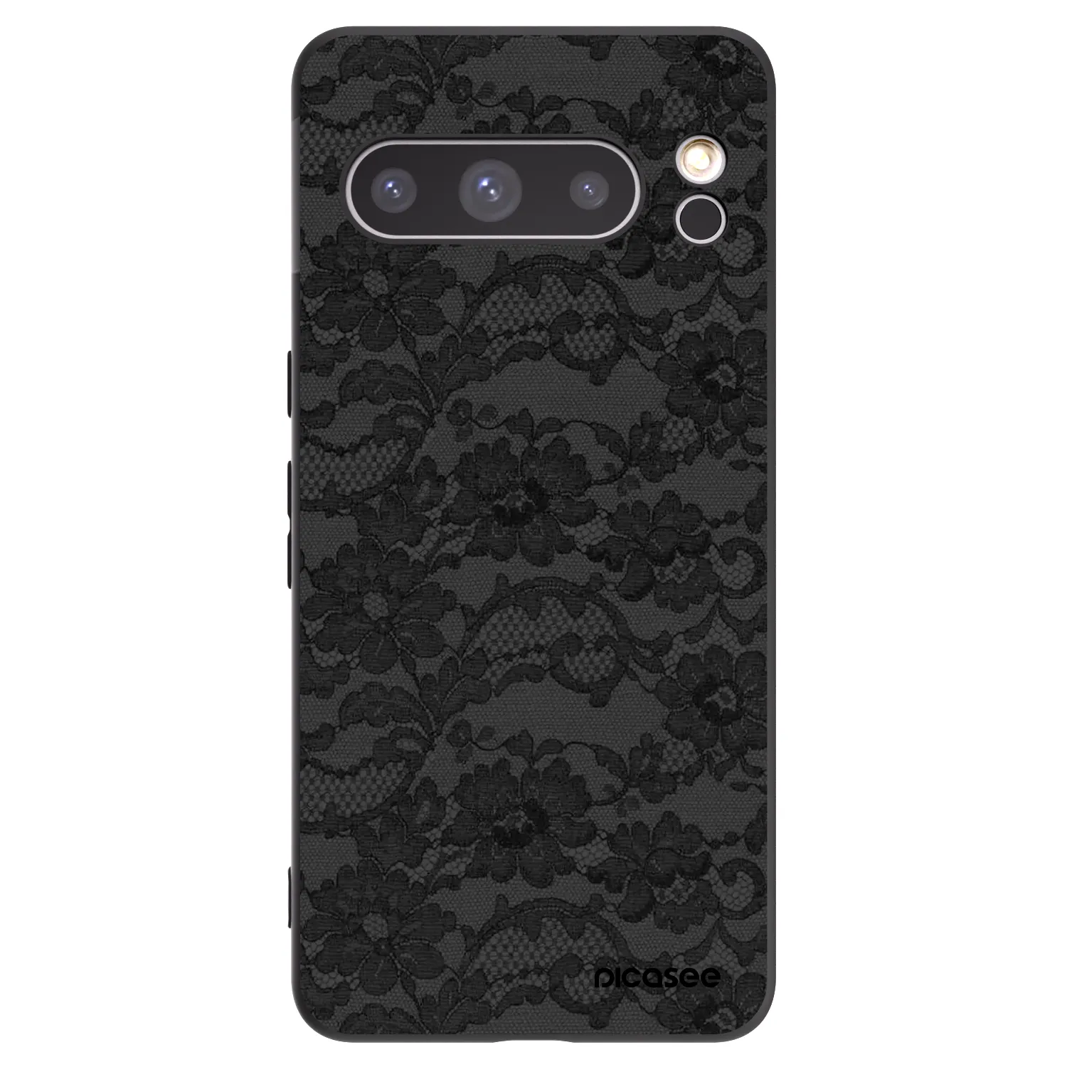Picasee Google Pixel 8 Pro Hülle - Schwarzes Silikon - Dark Elegance