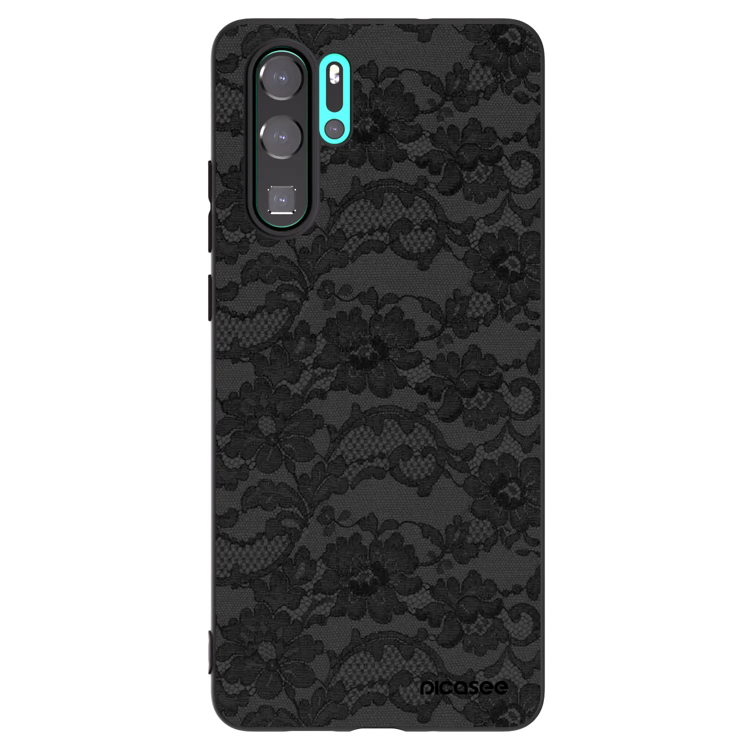 Picasee Huawei P30 Pro Hülle - Schwarzes Silikon - Dark Elegance