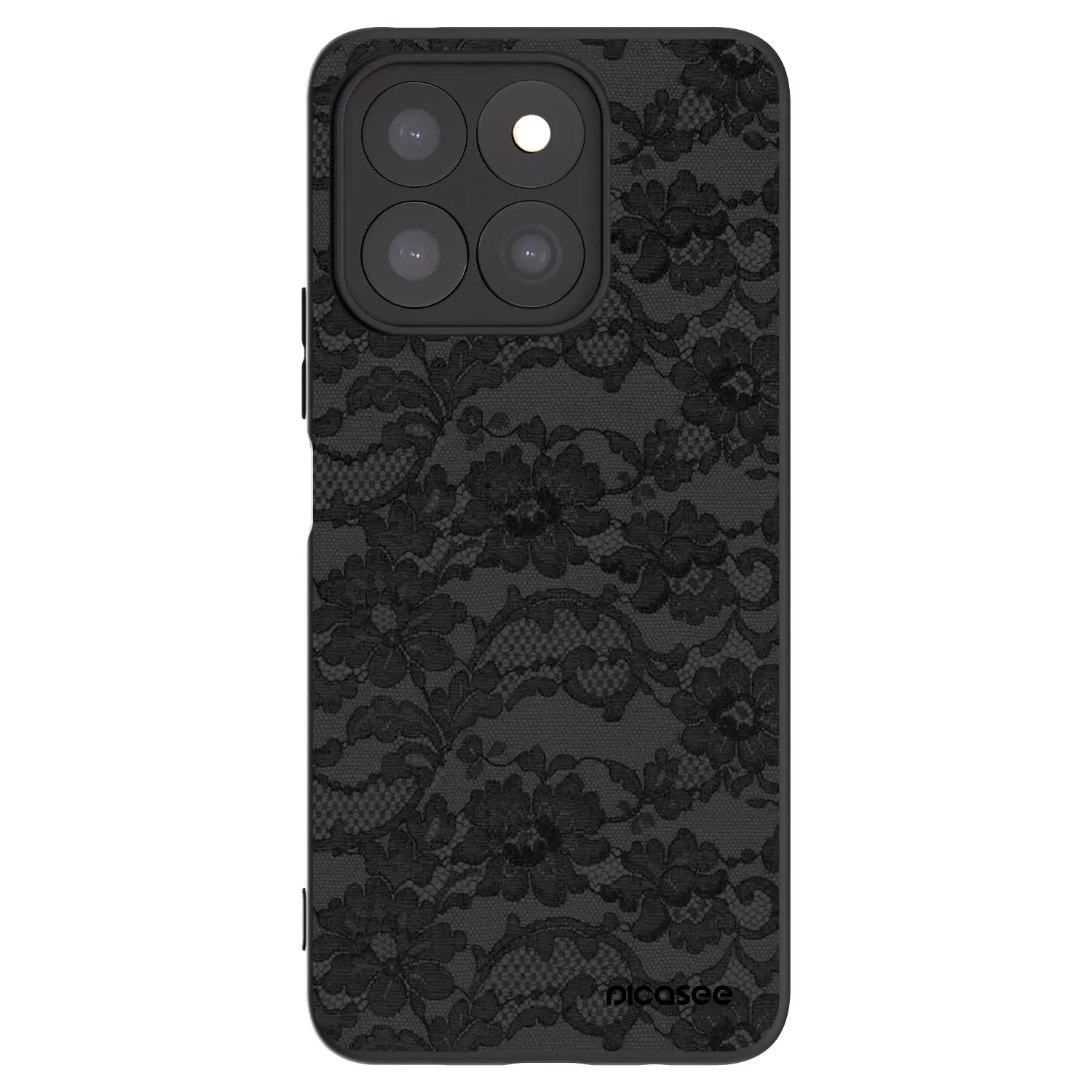 Picasee Honor X8c Hülle - Schwarzes Silikon - Dark Elegance