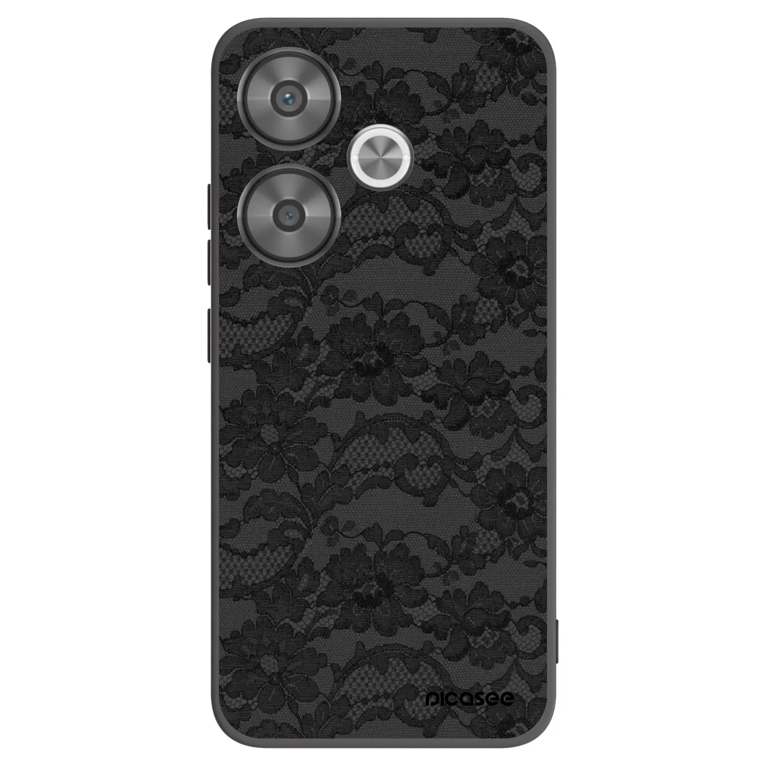 Picasee Xiaomi Poco F6 Hülle - Schwarzes Silikon - Dark Elegance