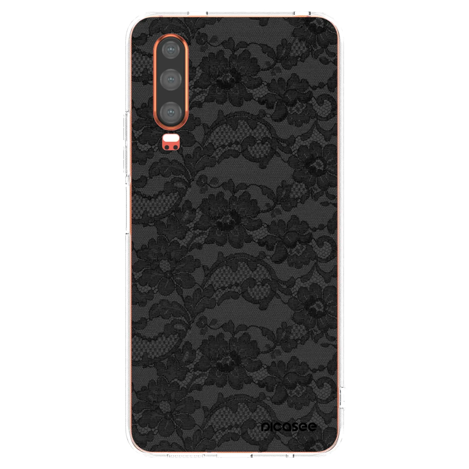 Picasee Huawei P30 Hülle - Transparentes Silikon - Dark Elegance