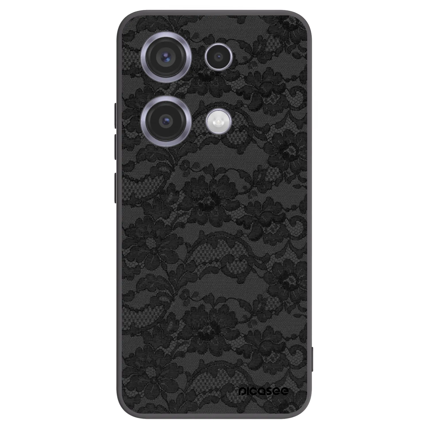 Picasee Xiaomi Redmi Note 14S Hülle - Schwarzes Silikon - Dark Elegance