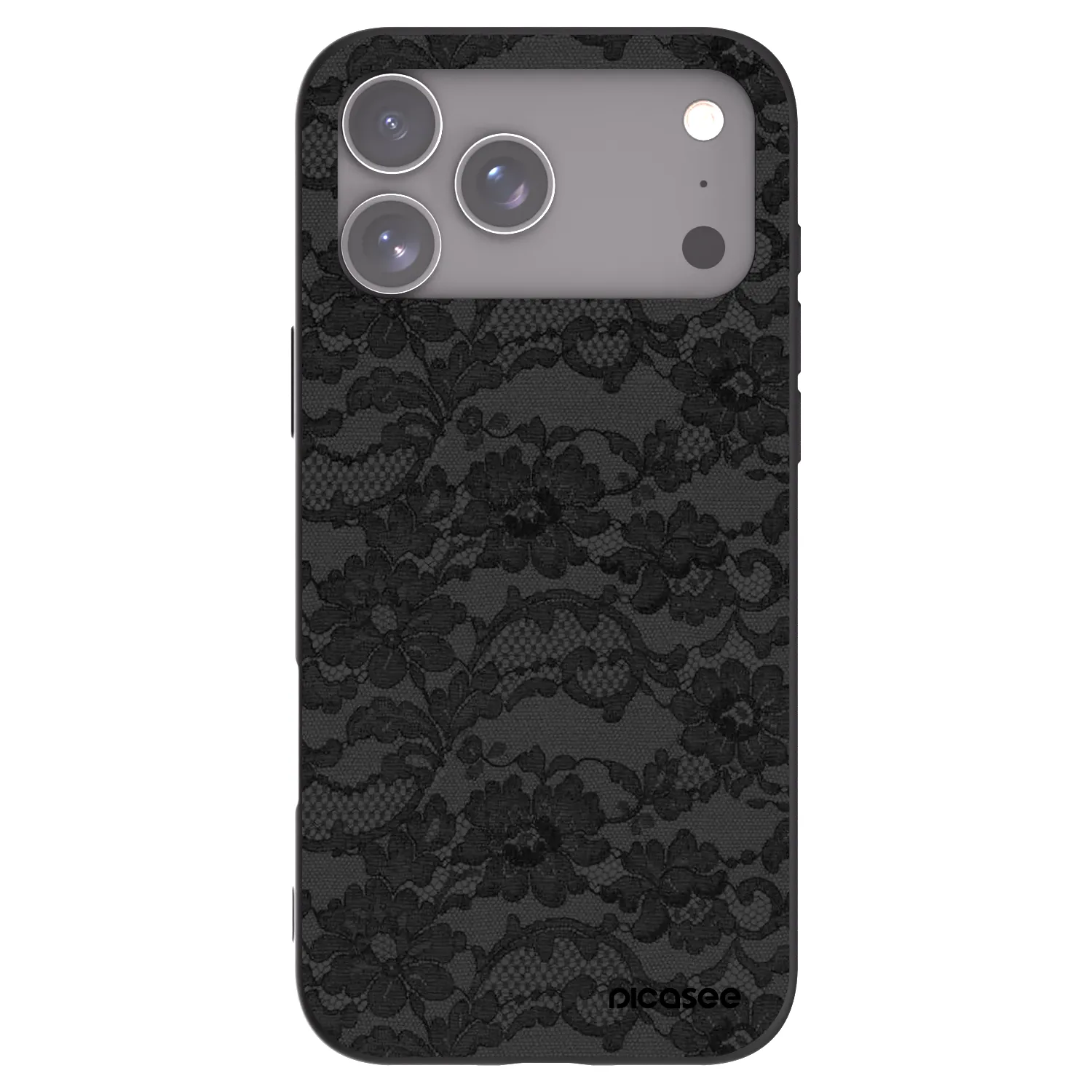 Picasee Apple iPhone 17 Pro Max Hülle - Schwarzes Silikon - Dark Elegance