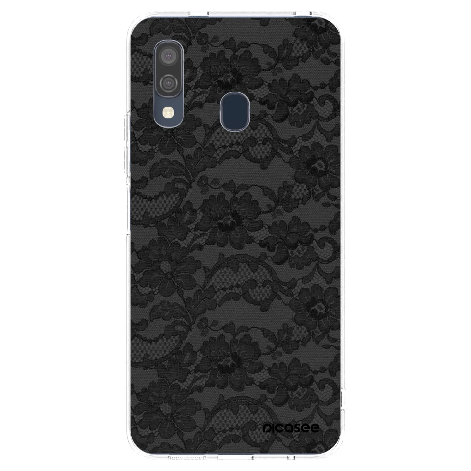 Picasee Samsung Galaxy A40 A405F Hülle - Transparentes Silikon - Dark Elegance