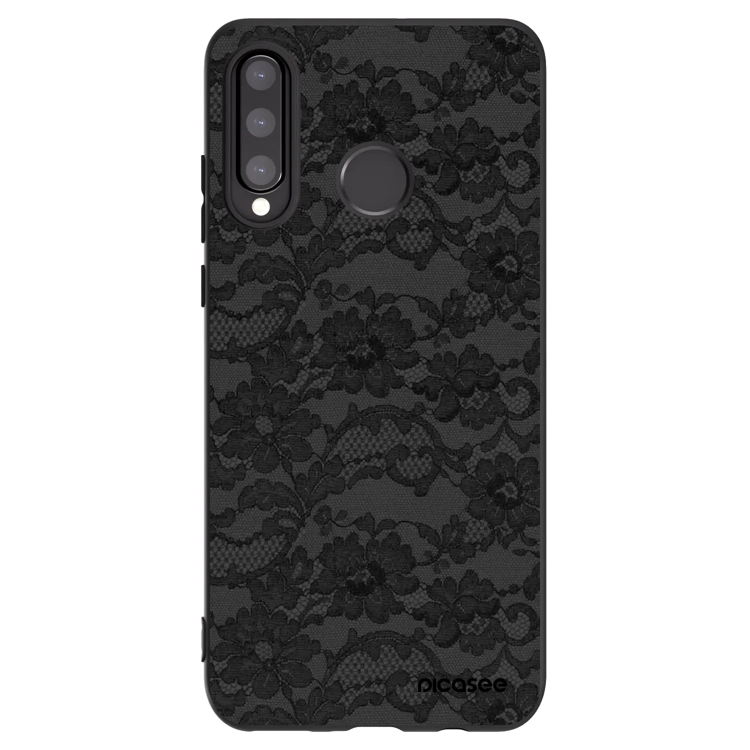 Picasee Huawei P30 Lite Hülle - Schwarzes Silikon - Dark Elegance