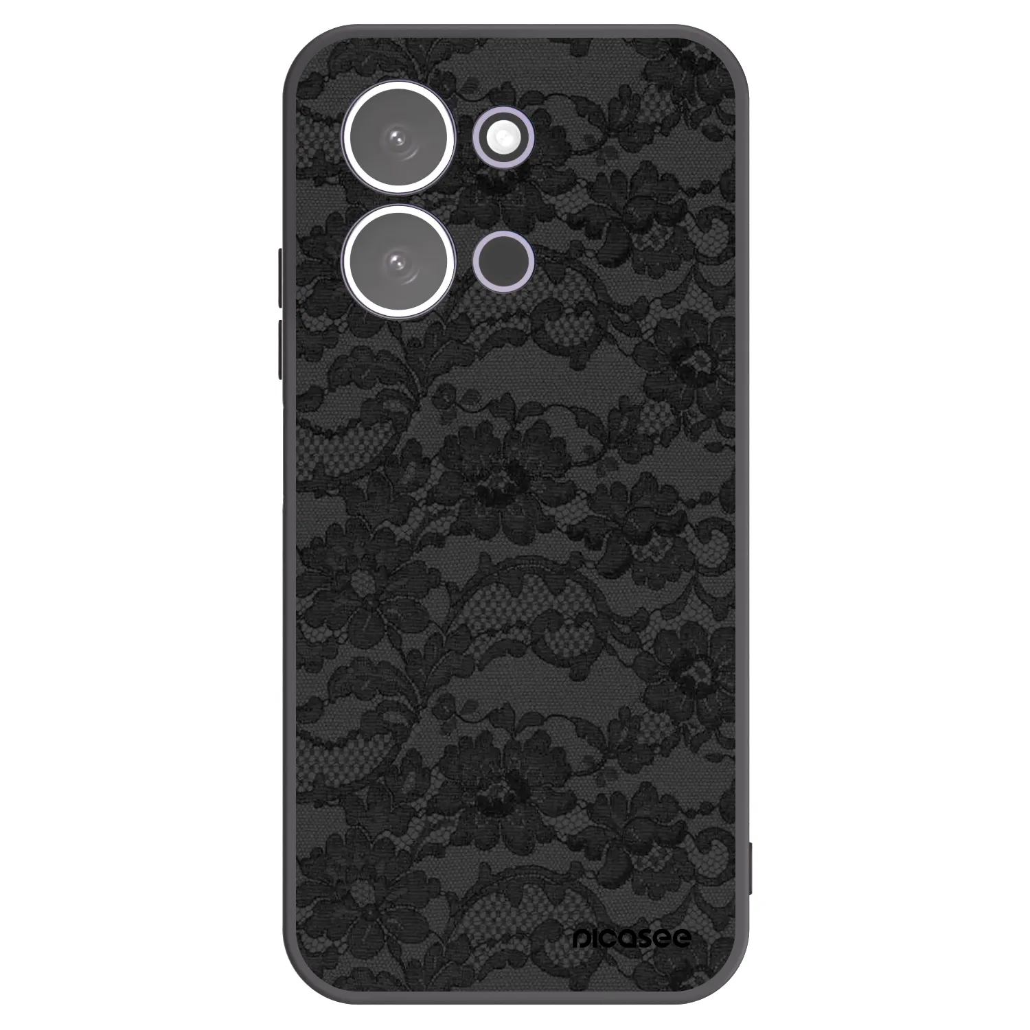 Picasee Xiaomi Redmi 15C 5G Hülle - Schwarzes Silikon - Dark Elegance