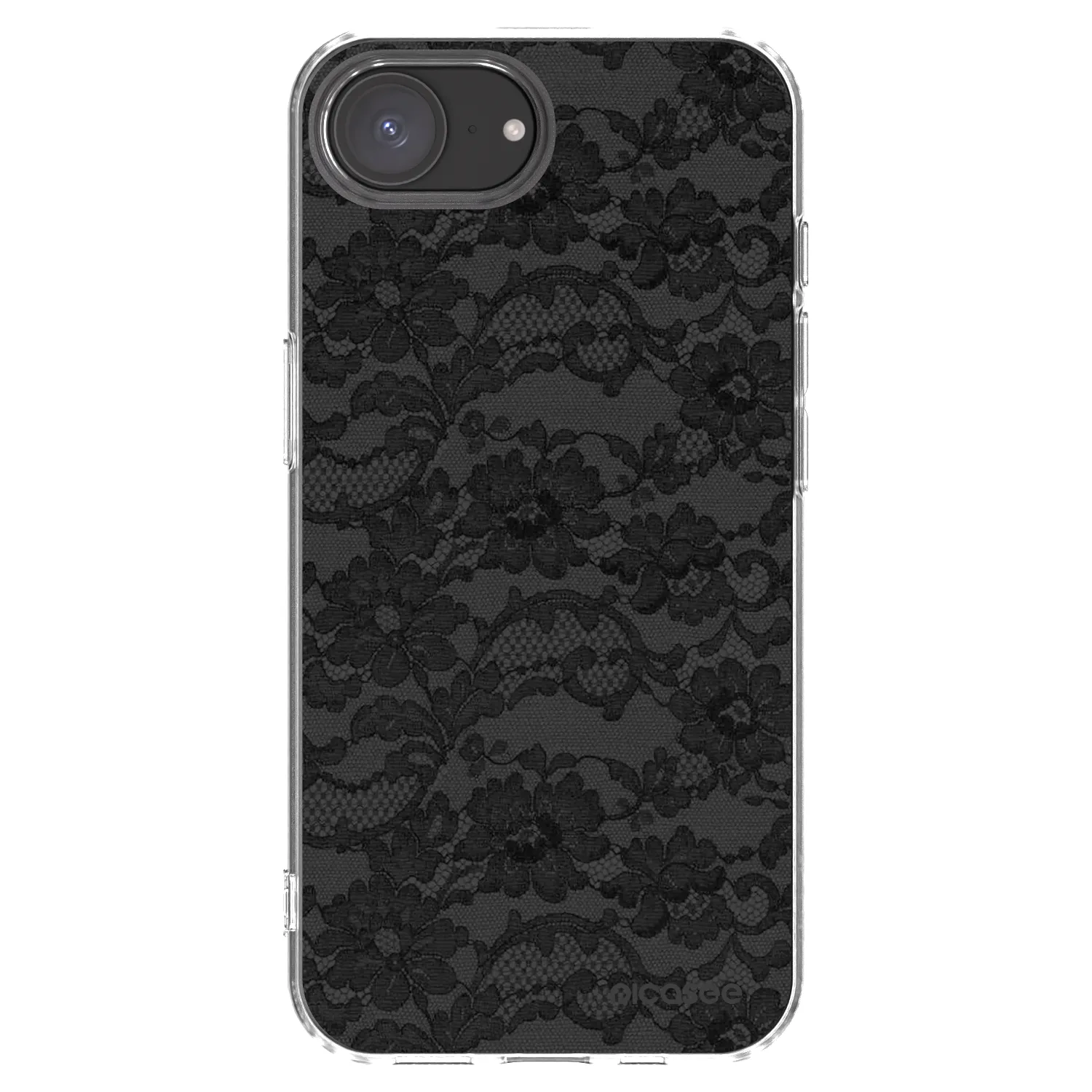 Picasee Apple iPhone 17e Hülle - Transparentes Silikon - Dark Elegance