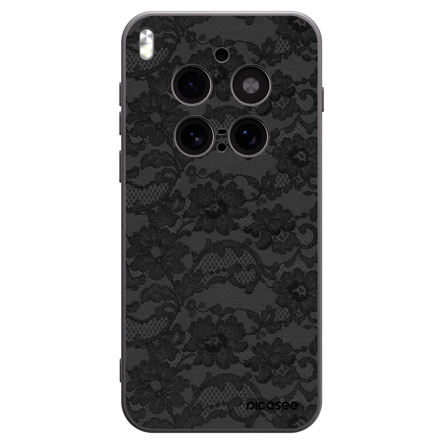 Picasee Vivo X300 Pro Hülle - Schwarzes Silikon - Dark Elegance
