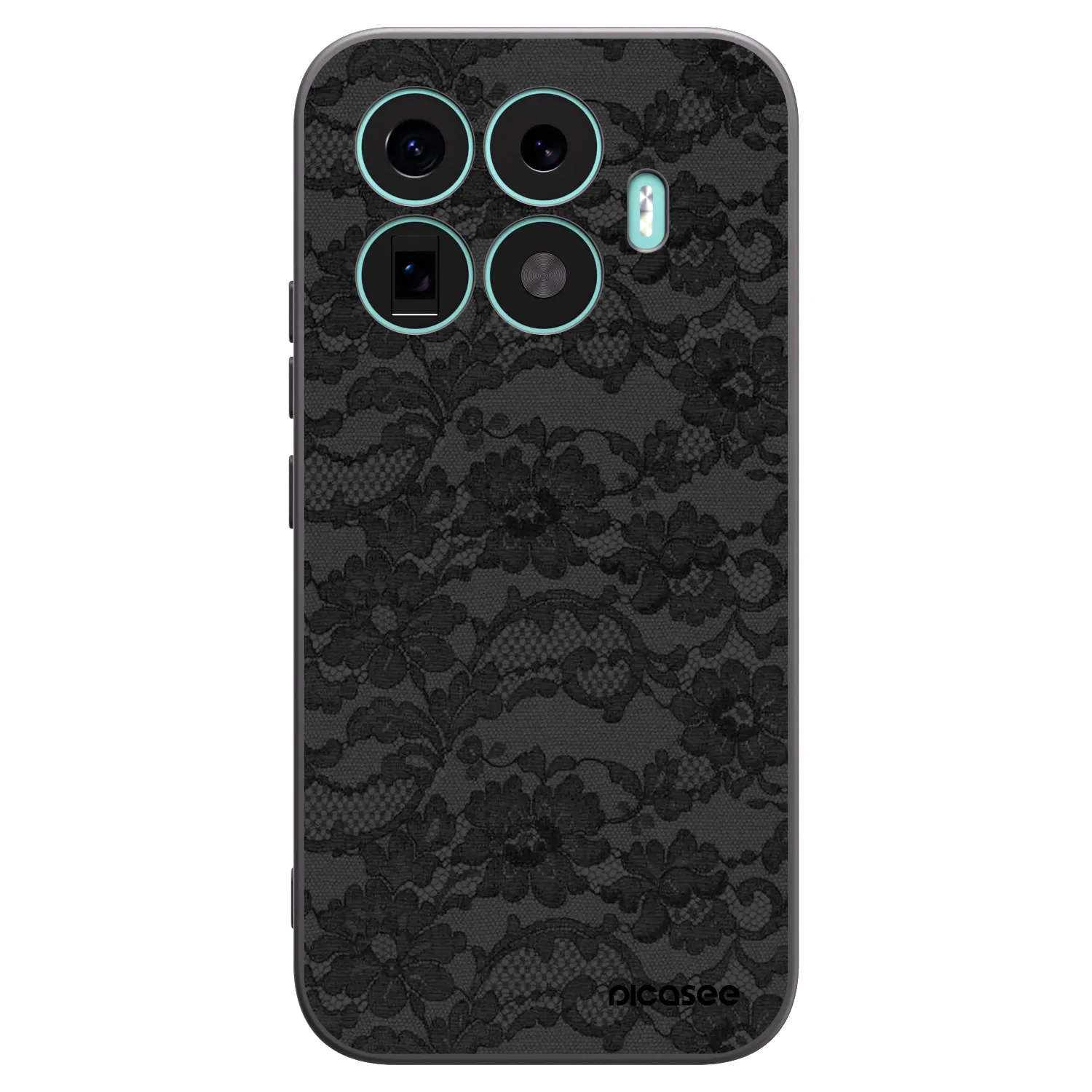 Picasee Xiaomi 17T Hülle - Schwarzes Silikon - Dark Elegance
