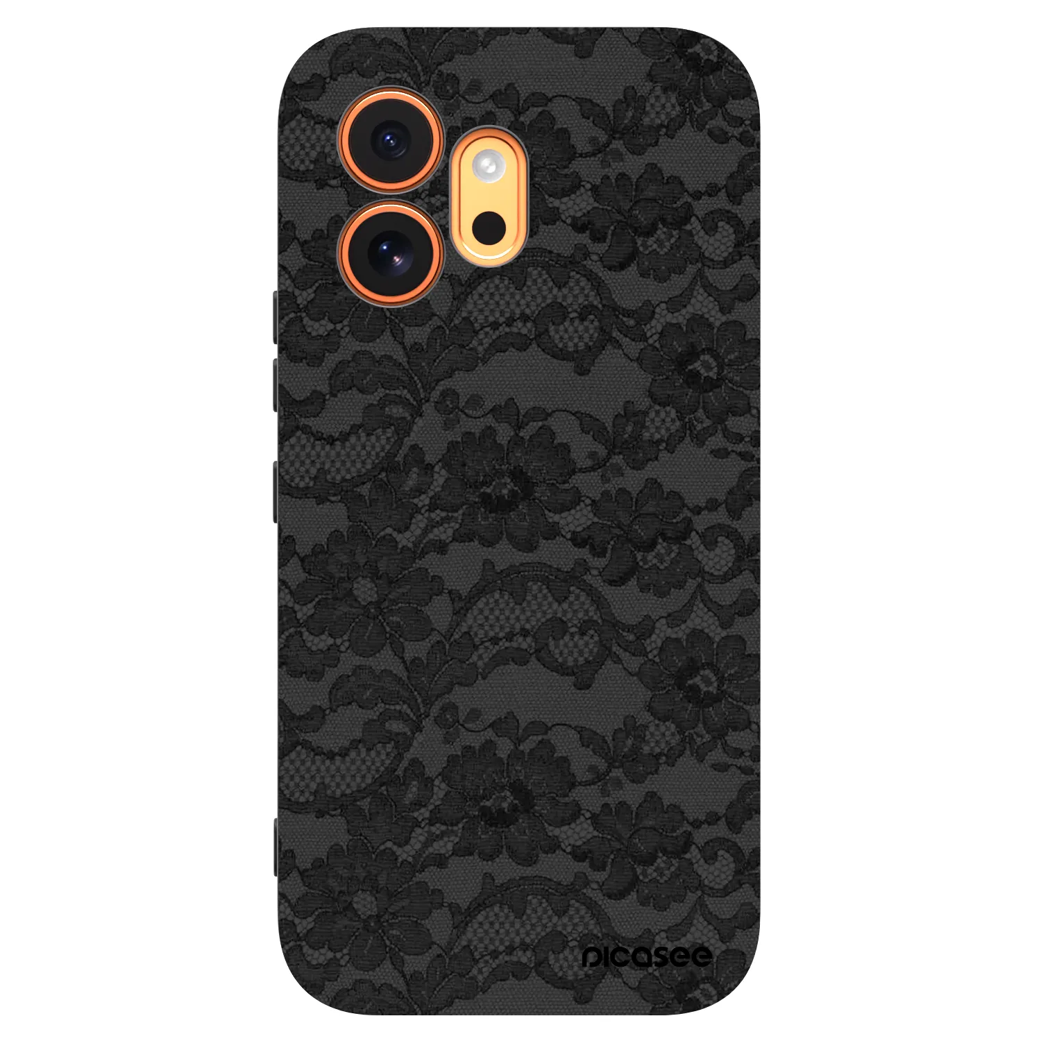 Picasee Honor 600 Hülle - Schwarzes Silikon - Dark Elegance
