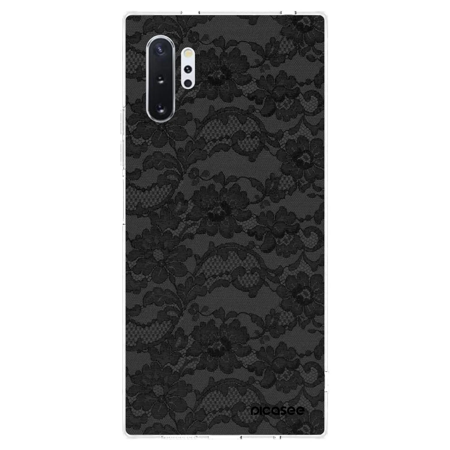 Picasee Samsung Galaxy Note 10+ N975F Hülle - Transparentes Silikon - Dark Elegance