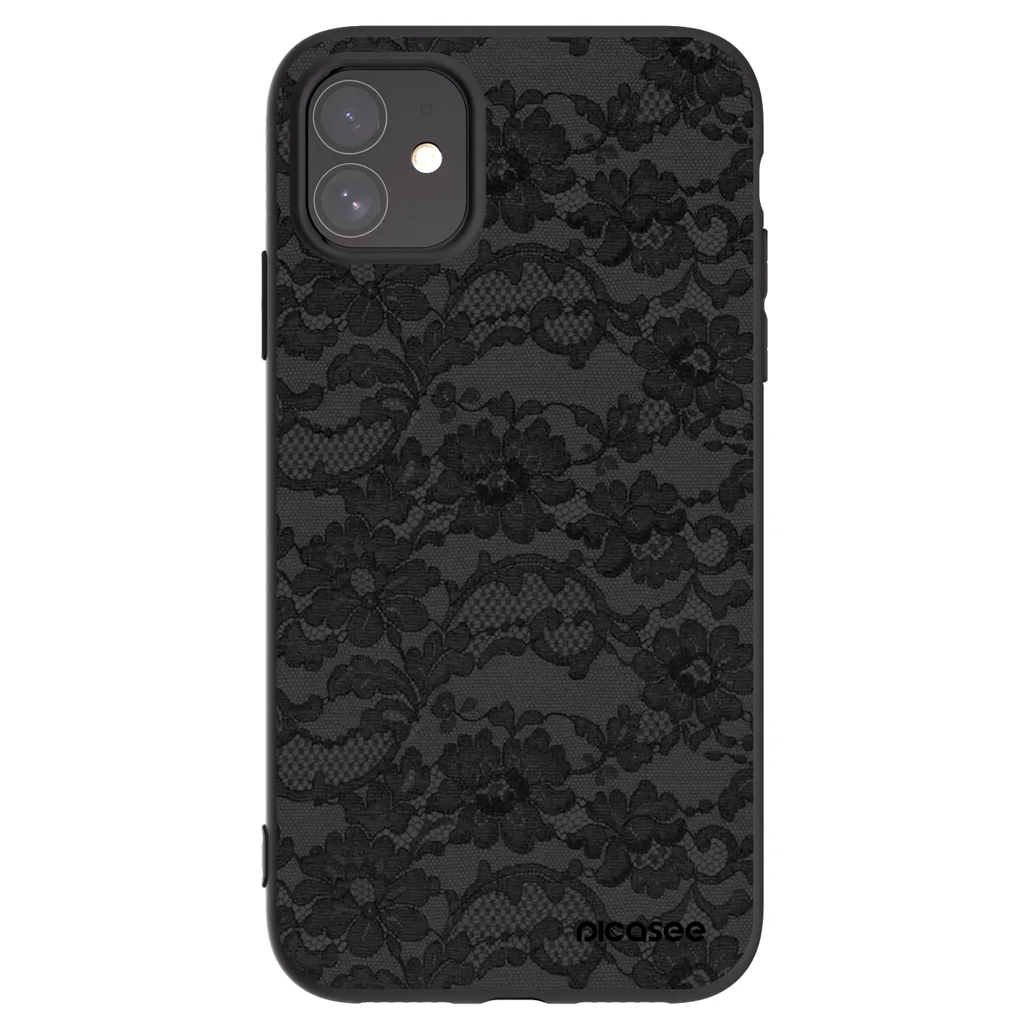 Picasee Apple iPhone 11 Hülle - Schwarzes Silikon - Dark Elegance