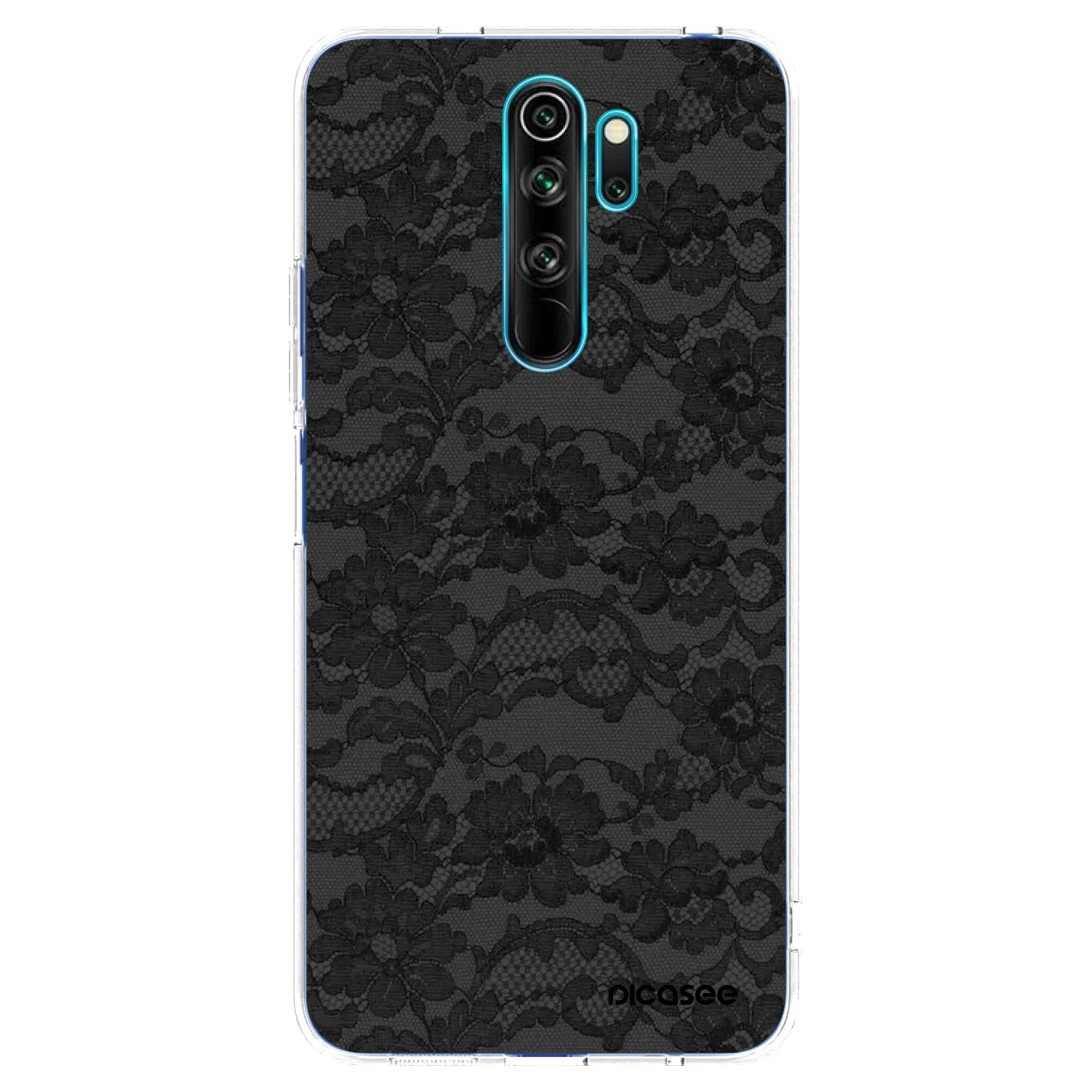 Picasee Xiaomi Redmi Note 8 Pro Hülle - Transparentes Silikon - Dark Elegance