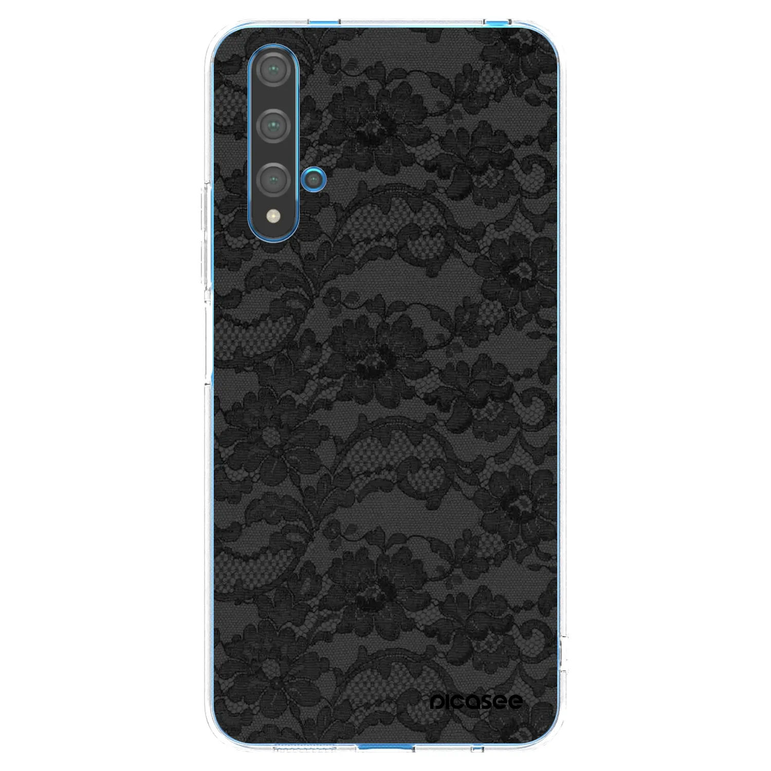 Picasee Huawei Nova 5T Hülle - Transparentes Silikon - Dark Elegance
