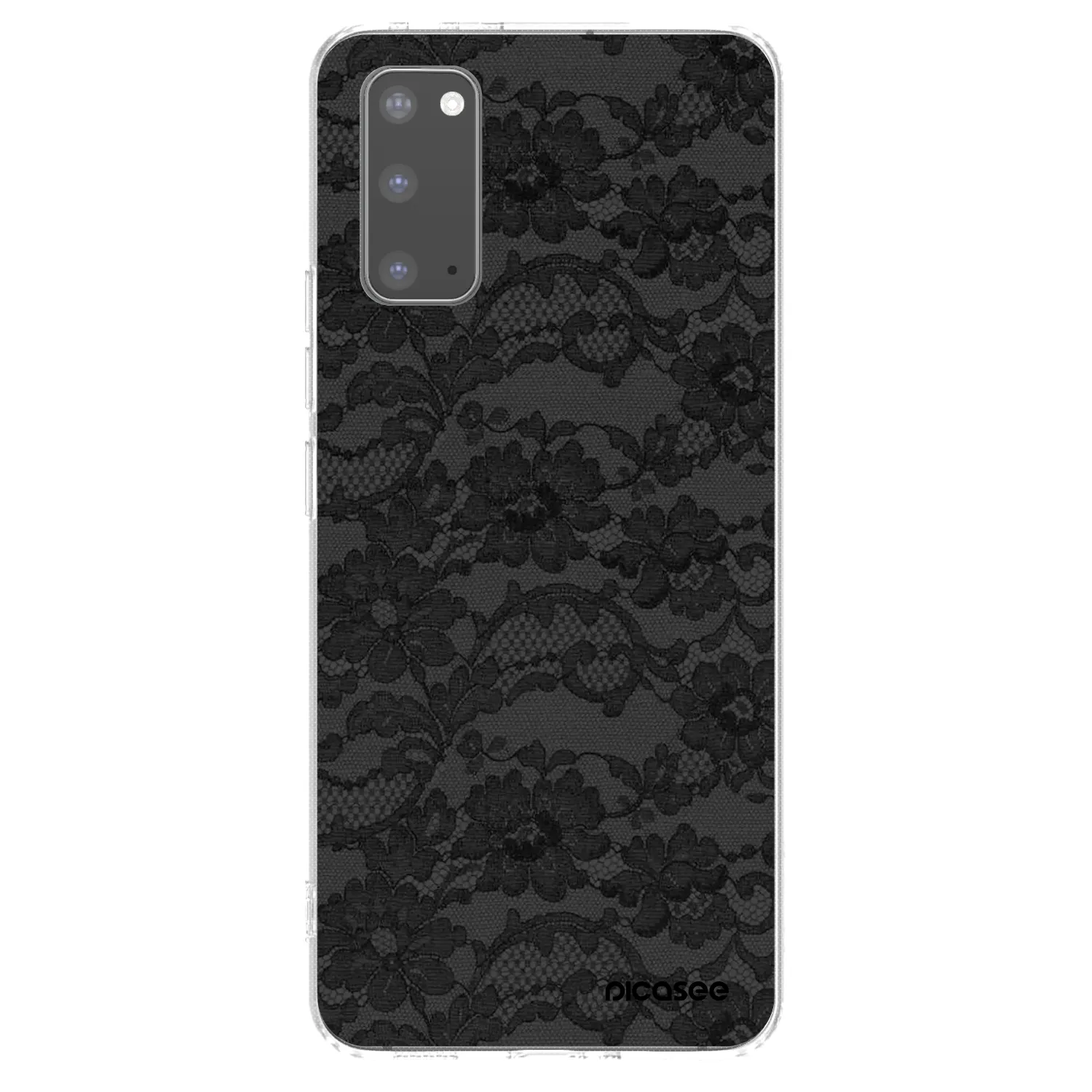 Picasee Samsung Galaxy S20 G980F Hülle - Transparentes Silikon - Dark Elegance