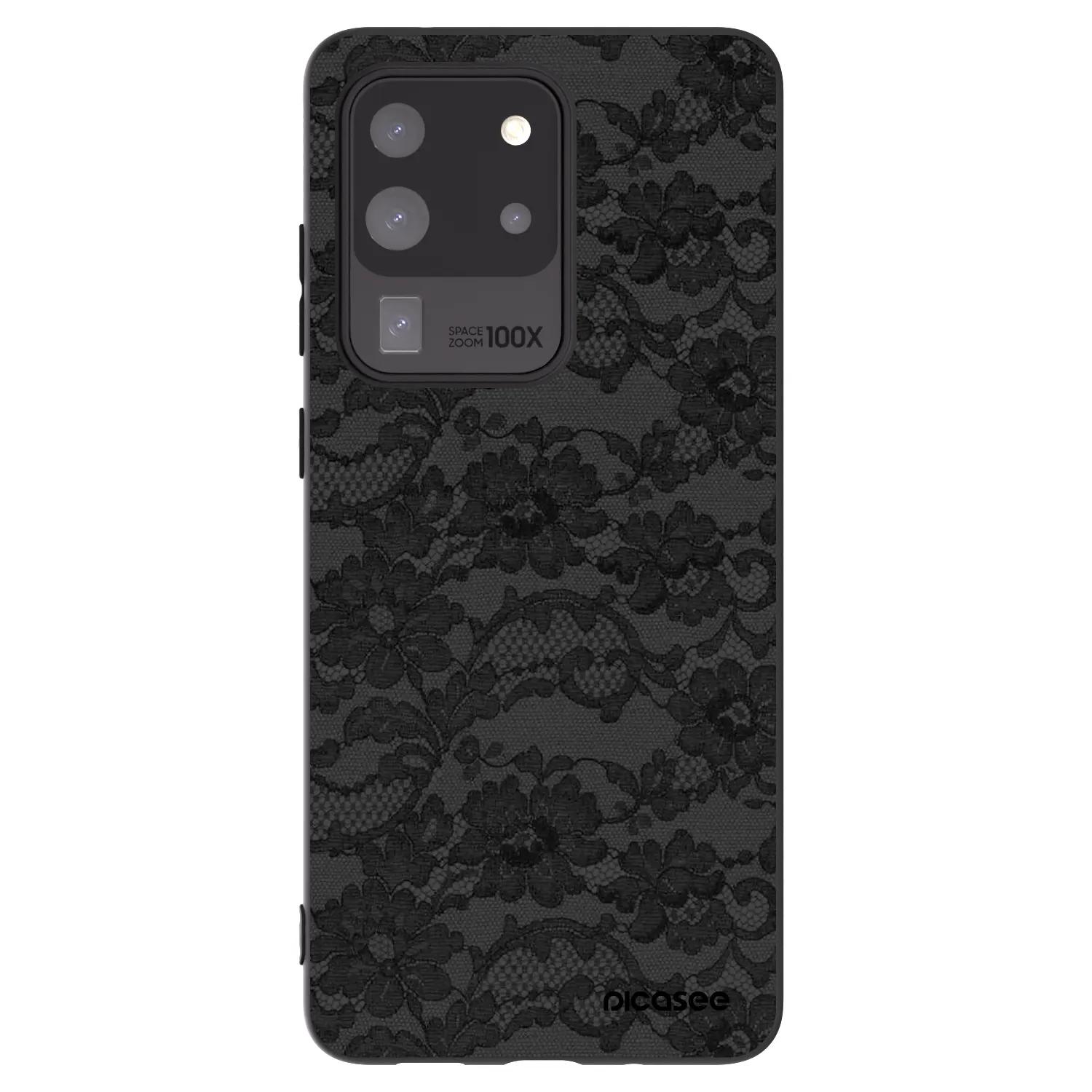 Picasee Samsung Galaxy S20 Ultra 5G G988F Hülle - Schwarzes Silikon - Dark Elegance