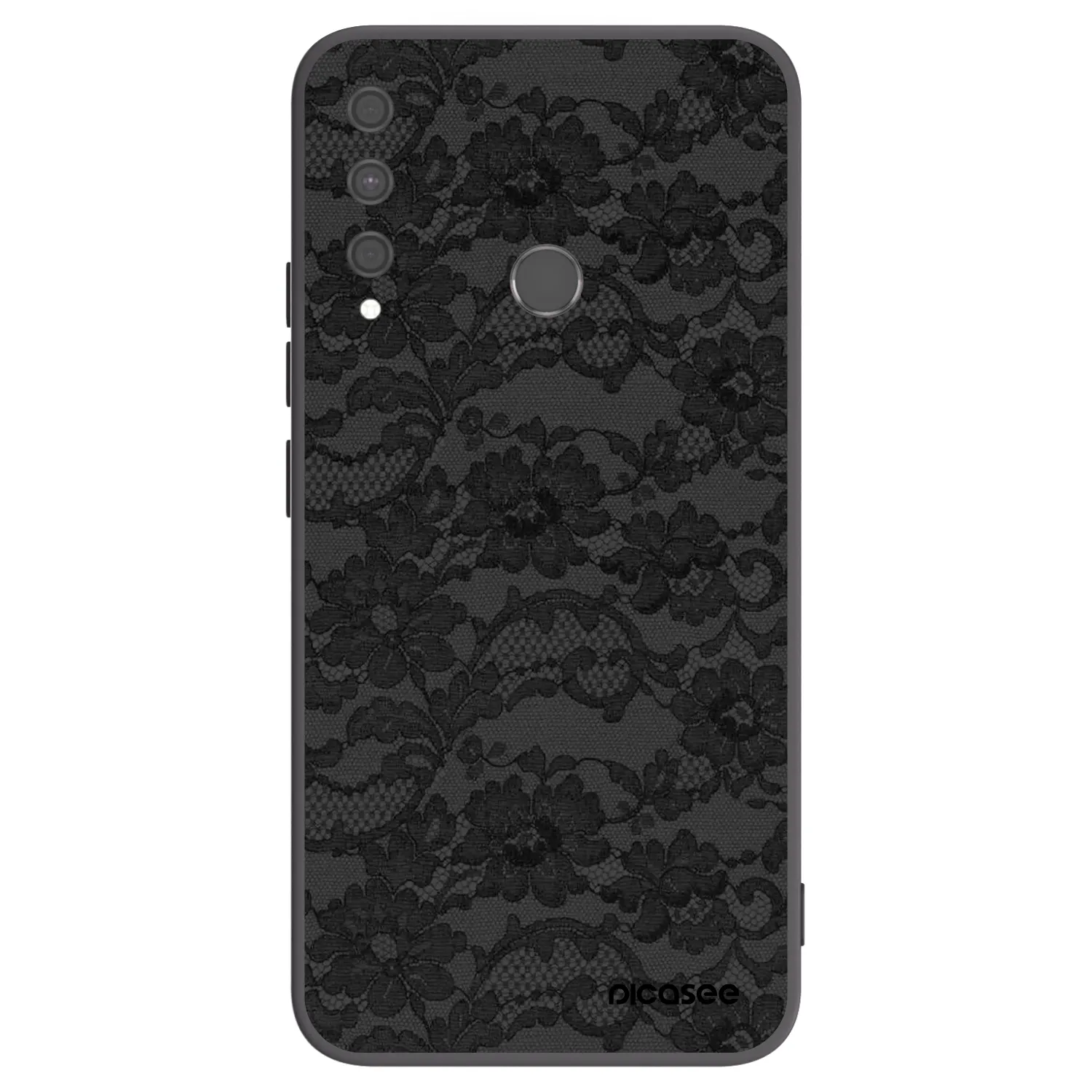 Picasee Huawei P40 Lite E Hülle - Schwarzes Silikon - Dark Elegance