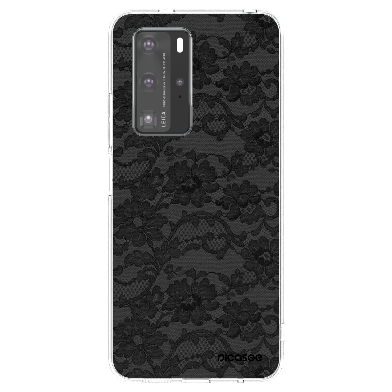 Picasee Huawei P40 Pro Hülle - Transparentes Silikon - Dark Elegance