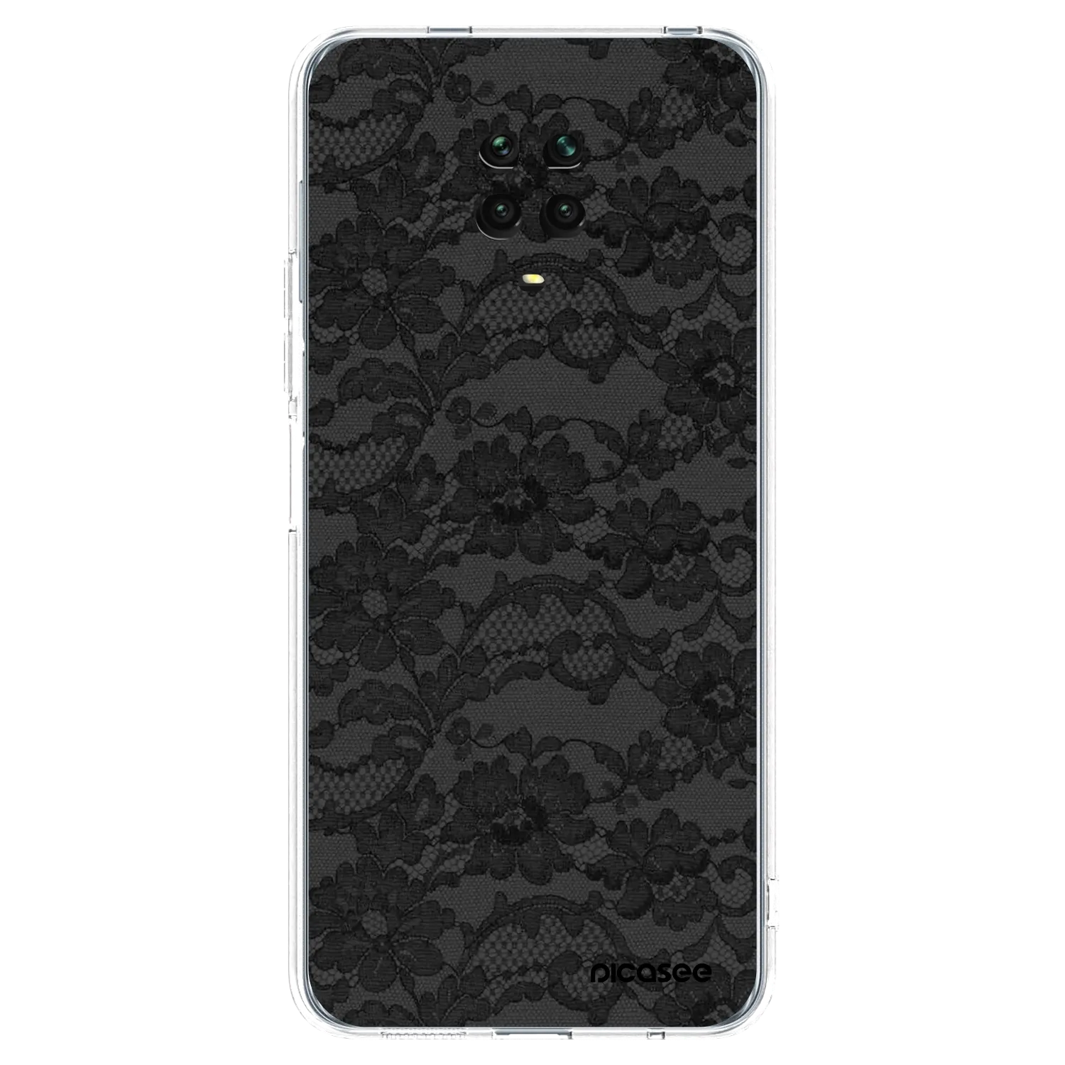 Picasee Xiaomi Redmi Note 9 Pro Hülle - Transparentes Silikon - Dark Elegance