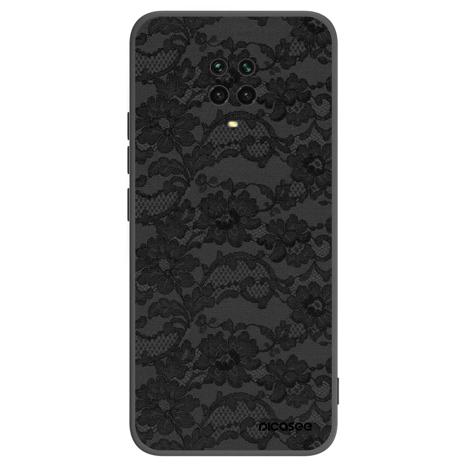 Picasee Xiaomi Redmi Note 9S Hülle - Schwarzes Silikon - Dark Elegance