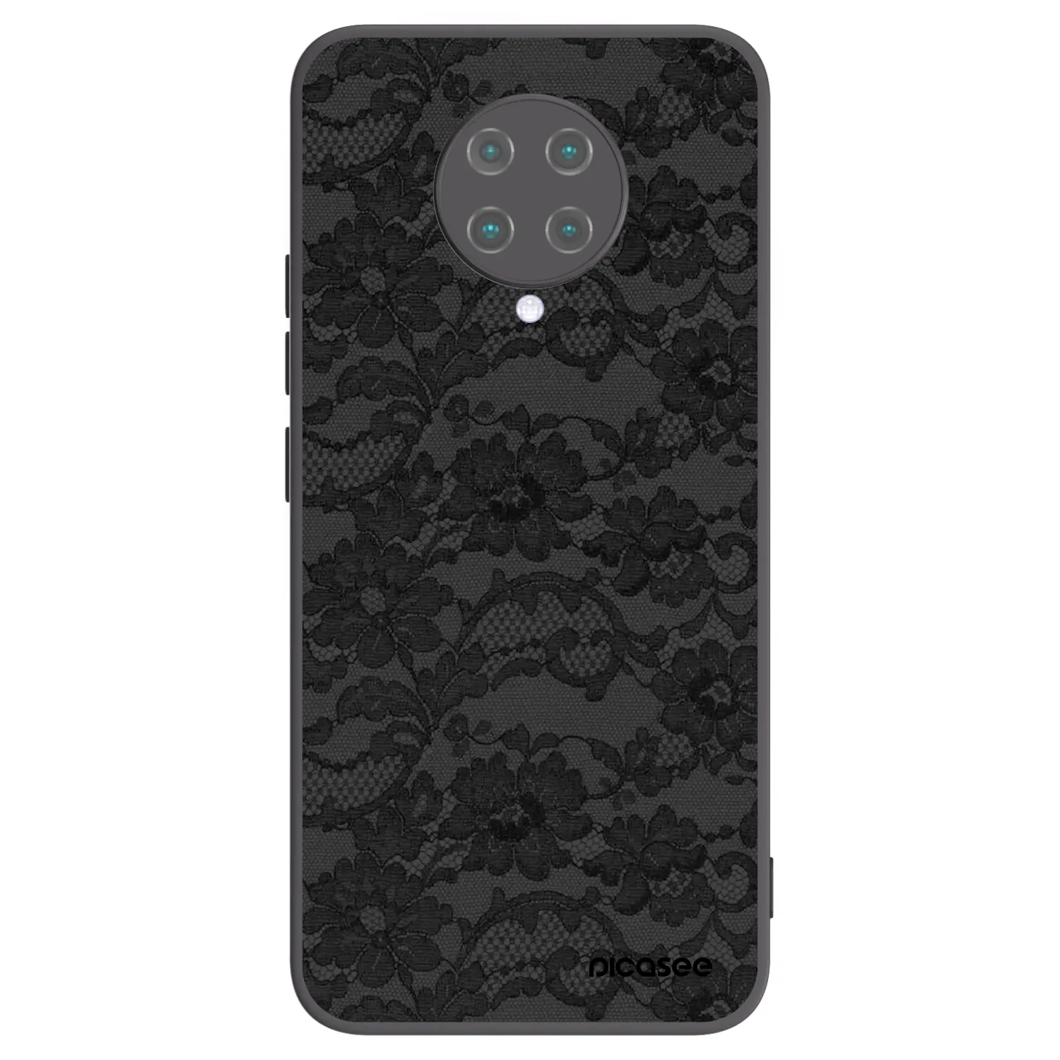 Picasee Xiaomi Poco F2 Pro Hülle - Schwarzes Silikon - Dark Elegance