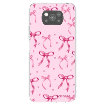 Picasee Xiaomi Poco X3 Hülle - Schwarzes Silikon - Bow Aesthetic