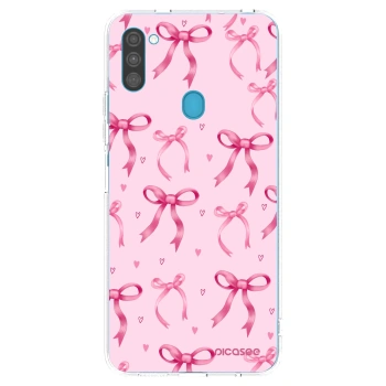 Picasee Samsung Galaxy M11 Hülle - Transparentes Silikon - Bow Aesthetic