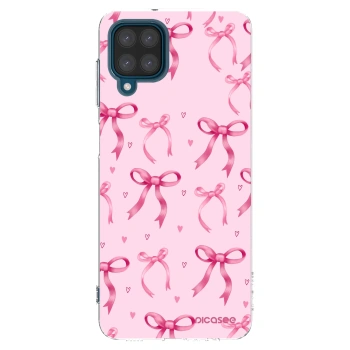 Picasee Samsung Galaxy A12 A125F Hülle - Transparentes Silikon - Bow Aesthetic