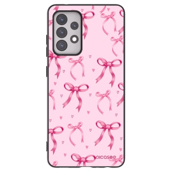 Picasee Samsung Galaxy A52 5G A525F Hülle - Schwarzes Silikon - Bow Aesthetic
