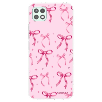 Picasee Samsung Galaxy A22 A226B 5G Hülle - Transparentes Silikon - Bow Aesthetic
