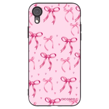 Picasee Apple iPhone XR Hülle - Schwarzes Silikon - Bow Aesthetic