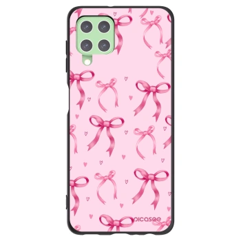 Picasee Samsung Galaxy A22 A225F 4G Hülle - Schwarzes Silikon - Bow Aesthetic