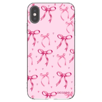 Picasee Apple iPhone XS Max Hülle - Transparentes Silikon - Bow Aesthetic